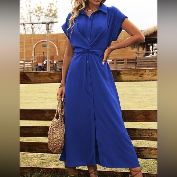 Classic button front dress - Picture 13 of 16